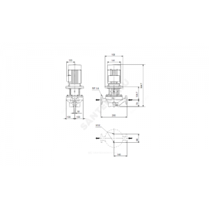 Насос ин-лайн с сухим ротором TP 32-150/2-A-F-A-BQQE PN6/10 1х220-240В/50 Гц Grundfos 98958114