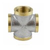 Крест латунь никель Ду 25 (1") ВР/ВР 9011 ГОСТ 32585-2013 Aquasfera 9011-03