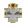 Крест латунь никель Ду 25 (1") ВР/ВР 9011 ГОСТ 32585-2013 Aquasfera 9011-03