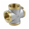 Крест латунь никель Ду 25 (1") ВР/ВР 9011 ГОСТ 32585-2013 Aquasfera 9011-03