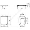 Сиденье для унитаза I.life A дюропласт микролифт Ideal Standard T453101