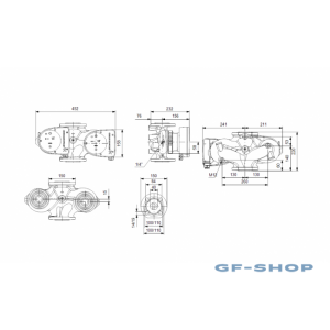 Насос циркуляционный Grundfos MAGNA1 D 40-40 F 220