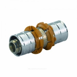 Муфта МП латунь пресс Дн 32 MLC Uponor 1015219