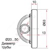 Термометр биметаллический накладной Дк63 120С БТ-30.010 Росма 00000002384