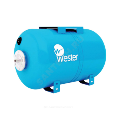 Гидроаккумулятор WAO 50 л 10 бар горизонтальный Wester 0-14-0970