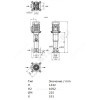 Насос многоступенчатый вертикальный HELIX V 1607-2/25/V/KS/400-50 PN25 3х400В/50 Гц Wilo 4150666