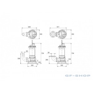 Насос дренажный Grundfos DPK.15.80.55.5.1D