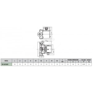 Насос циркуляционный с мокрым ротором VS 16/150 M PN10 1х230В/50Гц DAB 60182216H