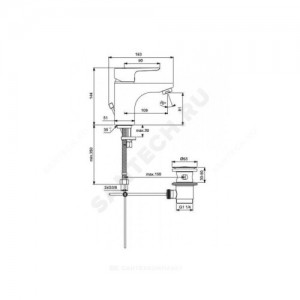 Смеситель для умывальника CERAPLAN III одноручный Ideal Standard B0704AA