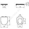 Сиденье для унитаза I.life A дюропласт микролифт Ideal Standard T467601