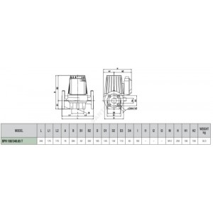 Насос циркуляционный с мокрым ротором BPH 180/340.65T PN10 3х230-400В/50Гц DAB 505949622