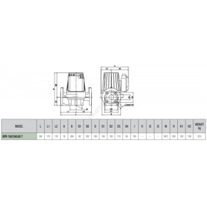 Насос циркуляционный с мокрым ротором BPH 150/340.65T PN10 3х230-400В/50Гц DAB 505948622