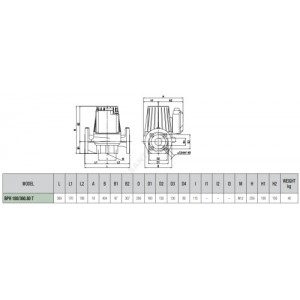 Насос циркуляционный с мокрым ротором BPH 180/360.80T PN10 3х230-400В/50Гц DAB 505969122