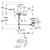 Смеситель для умывальника серия BauEdge одноручный Grohe 23328000