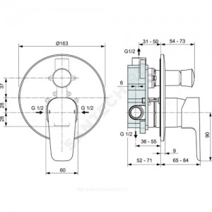 Смеситель для душа CERAPLAN III одноручный Ideal Standard A6383AA