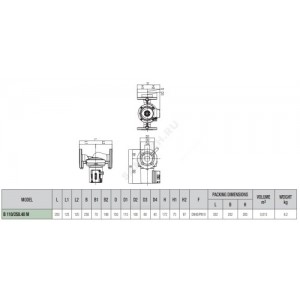 Насос циркуляционный с мокрым ротором B 110/250.40 M PN10 1х230В/50 Гц DAB 505818001