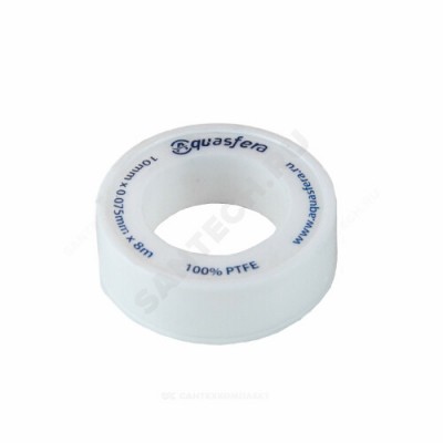 Лента ФУМ PTFE 6020 10ммх0,075ммх8м катушка среда: вода Aquasfera 6020-01