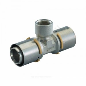 Тройник МП латунь пресс Дн 16х1/2"х16 ВР MLC Uponor 1014931