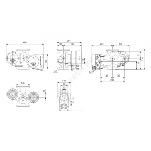 Насос циркуляционный с мокрым ротором MAGNA3 D 32-80F PN6/10 сдвоенный 1х230В/50 Гц Grundfos 98333880