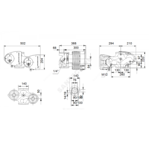 Насос циркуляционный с мокрым ротором MAGNA3 D 32-120F PN6/10 сдвоенный Grundfos 97924454