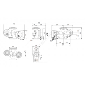 Насос циркуляционный с мокрым ротором MAGNA3 D 40-60F PN6/10 сдвоенный 1х230В/50 Гц Grundfos 97924462