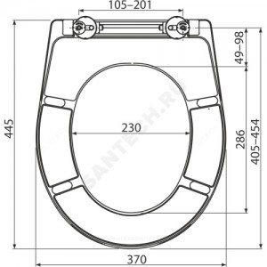 Сиденье для унитаза дюропласт Soft close Alca Plast A604