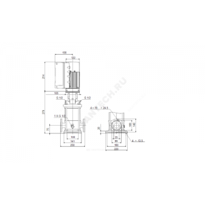 Насос многоступенчатый вертикальный CRE5-2 AN-FGJ-A-E-HQQE PN16/25 1х200-240В/50 Гц с датчиком перепада давления Grundfos 98390036