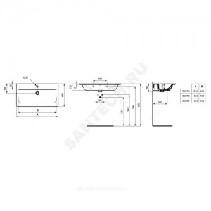 Умывальник мебельный CONNECT Vanity 84 Ideal Standard E027901