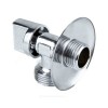 Кран шаровой латунный бытовой хром 1044 G1/2"х3/4" Ру10 НР редуцированный бабочка Aquasfera 1044-01