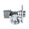 Кран шаровой латунный бытовой хром 1044 G1/2"х3/4" Ру10 НР редуцированный бабочка Aquasfera 1044-01