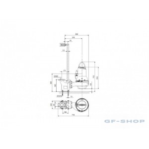 Насос канализационный GRUNDFOS SL1.50.80.22.A.EX.2.50D.C