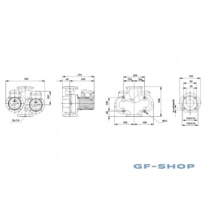 Насос циркуляционный Grundfos UPSD 40-60 F 1x230-240V PN6/10 w/o relay