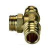 Тройник для PE-X латунь Дн 25х3/4"х25 НР GX153 Giacomini GX153Y045