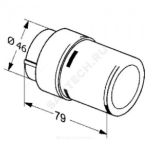 Элемент термостатический RAX жид/нап клипс RTR (RA) 8-28oC черный Danfoss 013G6075