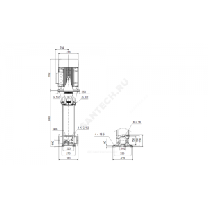 Насос многоступенчатый вертикальный CR 95-3 A-F-A-E-HQQE PN16 3х380-415/660-690В/50 Гц Grundfos 99141740