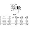 Клапан запорный для радиатора R14TG Ду 32 Ру16 ВР угловой Giacomini R14X036