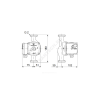 Насос циркуляционный с мокрым ротором UPS25-60 PN10 3х400В/50 Гц Grundfos 59546800
