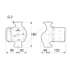 Насос циркуляционный с мокрым ротором UPS25-60 PN10 3х400В/50 Гц Grundfos 59546800