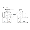Насос циркуляционный с мокрым ротором UPS25-60 PN10 3х400В/50 Гц Grundfos 59546800