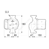 Насос циркуляционный с мокрым ротором UPS25-60 PN10 3х400В/50 Гц Grundfos 59546800