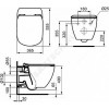 Сиденье для унитаза TESI дюропласт микролифт Ideal Standard T352701