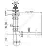 Сифон для умывальника бутылочный 1 1/4"x32 с прямой трубкой 32мм выпуск с нержавеющей решёткой D=63мм Alca Plast A411
