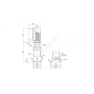 Насос многоступенчатый вертикальный CRE1-6 AN-A-A-E-HQQE PN16 1х200-240В/50 Гц с датчиком перепада давления Grundfos 98389311