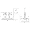 Установка повышения давления Hydro MPC-S 4 CR3-7 Grundfos 95044675
