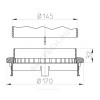 Фланец дренажный PP HL160 Дн 170 HL HL160