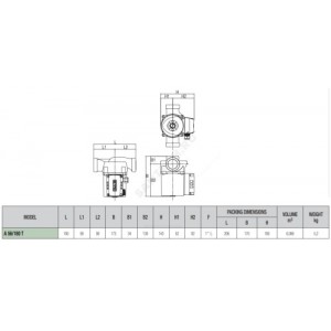 Насос циркуляционный с мокрым ротором A 56/180 T PN10 3x400В/50Гц DAB 505805601