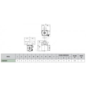 Насос циркуляционный с мокрым ротором A 56/180 XT PN10 3x400В/50Гц DAB 505804671