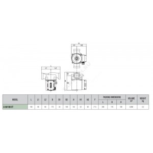 Насос циркуляционный с мокрым ротором A 50/180 XT PN10 3x400В/50Гц DAB 505802671