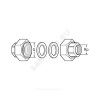 Детали присоединительные чугун Ду15 G 1"xRp 1/2" ВР (комплект) для циркуляционных насосов Wilo 4090808