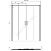Дверь душевая CONNECT 2 Sliding door 1200х1950 мм Ideal Standard K968401
